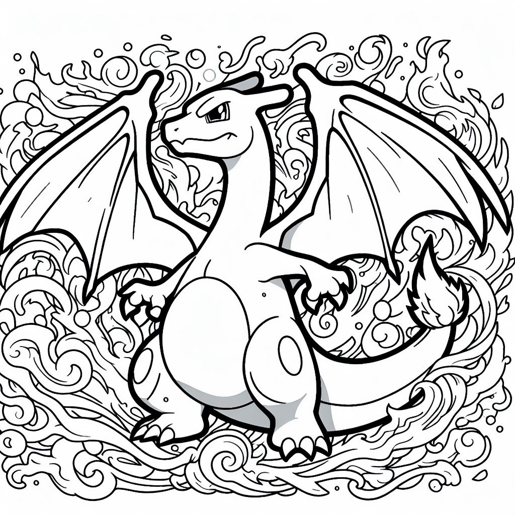 pokemon coloring pages charizard5