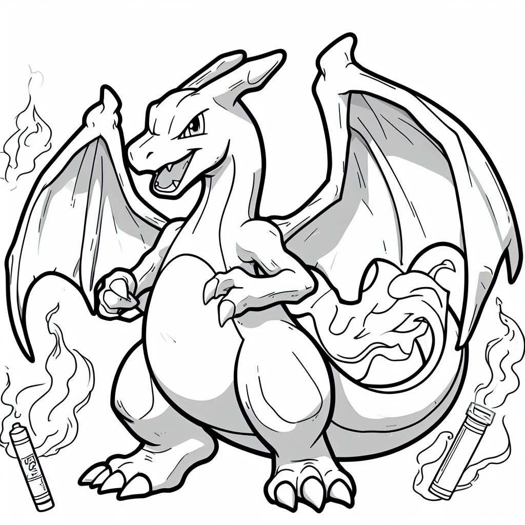 pokemon coloring pages charizard7